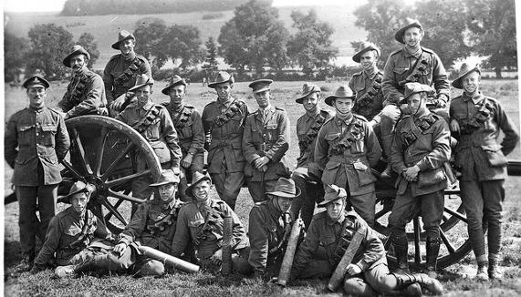   Australian Soldiers - 1918. Courtesy of the Dalton Family. 