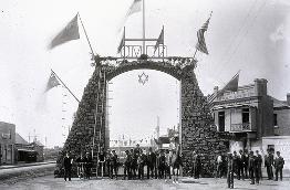 C917-0294 Centenary Coal Arch, Burwood and Hunter Streets, 1897