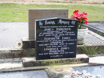 Headstone of James Harrower