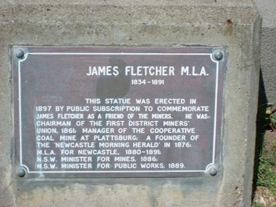 James Fletcher Monument Plaque