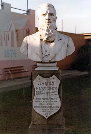 Bust of James Fletcher, Wallsend, NSW, 1984