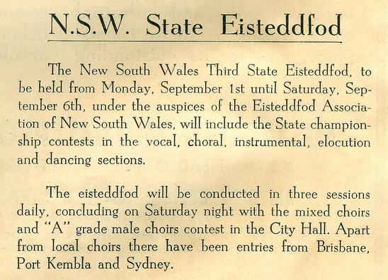 NSW State Eisteddfod, 1947