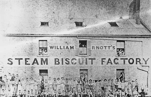 William Arnotts Steam Biscuit Factory, Newcastle, NSW, [1900]. J&A Brown. 