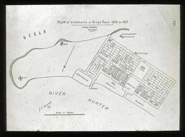 Dangar’s plan of Newcastle, 1823