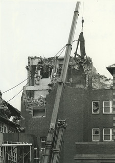 Earthquake damage to the York wing of the old Royal Newcastle Hospital, Australia - c.1990