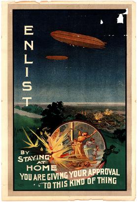  World War I enlistment poster, c. 1915. UoN Cultural Collections. 