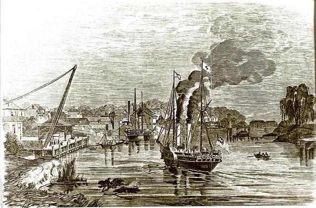 Shipping at Morpeth in 1860