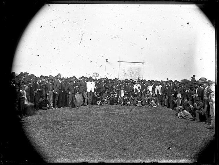  Miners strike gathering, Cooks Hill, 15 September 1888. Ralph Snowball collection. 