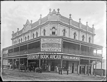 Old Municipal Chambers, Corner Hunter and Market Streets, Newcastle. From the Ralph Snowball/Norm Barney Collection, University of Newcastle, Cultural Collections. The Municipal Building was built in 1884 when Keightley was mayor, his name is on the building.