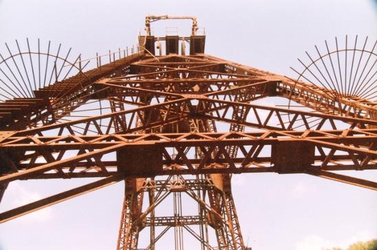 Poppet head, Stanford Main No 2 (Paxton) Colliery, Paxton, NSW, Australia. Courtesy of Carol Knott through Barry Howard. 