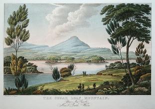 1824 Joseph Lycett (c1774/75 - 1828) The Sugarloaf Mountain, near Newcastle, NSW