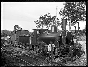 Seaham Coal Company's Locomotive Number 1 'Maori', West Wallsend Colliery siding, West Wallsend, NSW, 28 March 1898